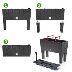 Hochbeet Polyrattanoptik Anthrazit 60x25x46cm 14 Hochbeet Polyrattanoptik Anthrazit 60x25x46cm -GartenMeister Verkäufe a296444bede5b21aa8df992188083936 de 108518d 2 1 1