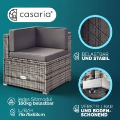 Polyrattan Ecklounge Grau/Anthrazit Dicke Rückenpolster -GartenMeister Verkäufe a2bac561315c6c6ad801bd5d5e20e162 04 996222 on dts web low de