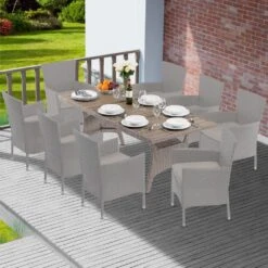 Polyrattan Gartentisch Takeo Creme 190x90x75cm WPC -GartenMeister Verkäufe a4368544004c47db16bea0d88ae0af85 de 995690d 32 1