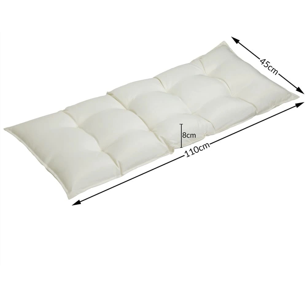 Bankauflage Creme 110x50x8cm 4 Bankauflage Creme 110x50x8cm – Bild 4