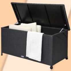 Polyrattan Auflagenbox Schwarz 122x56x61cm Griffe -GartenMeister Verkäufe a49efc129d7b4676caf71b31b2f9052f de 102318d 1 1