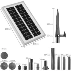 LED Solarpumpe Mit Akku Und Hochleistungs-Solar-Panel -GartenMeister Verkäufe a661046754b63478355da6bfd9ae8587 de 102566d 7 1