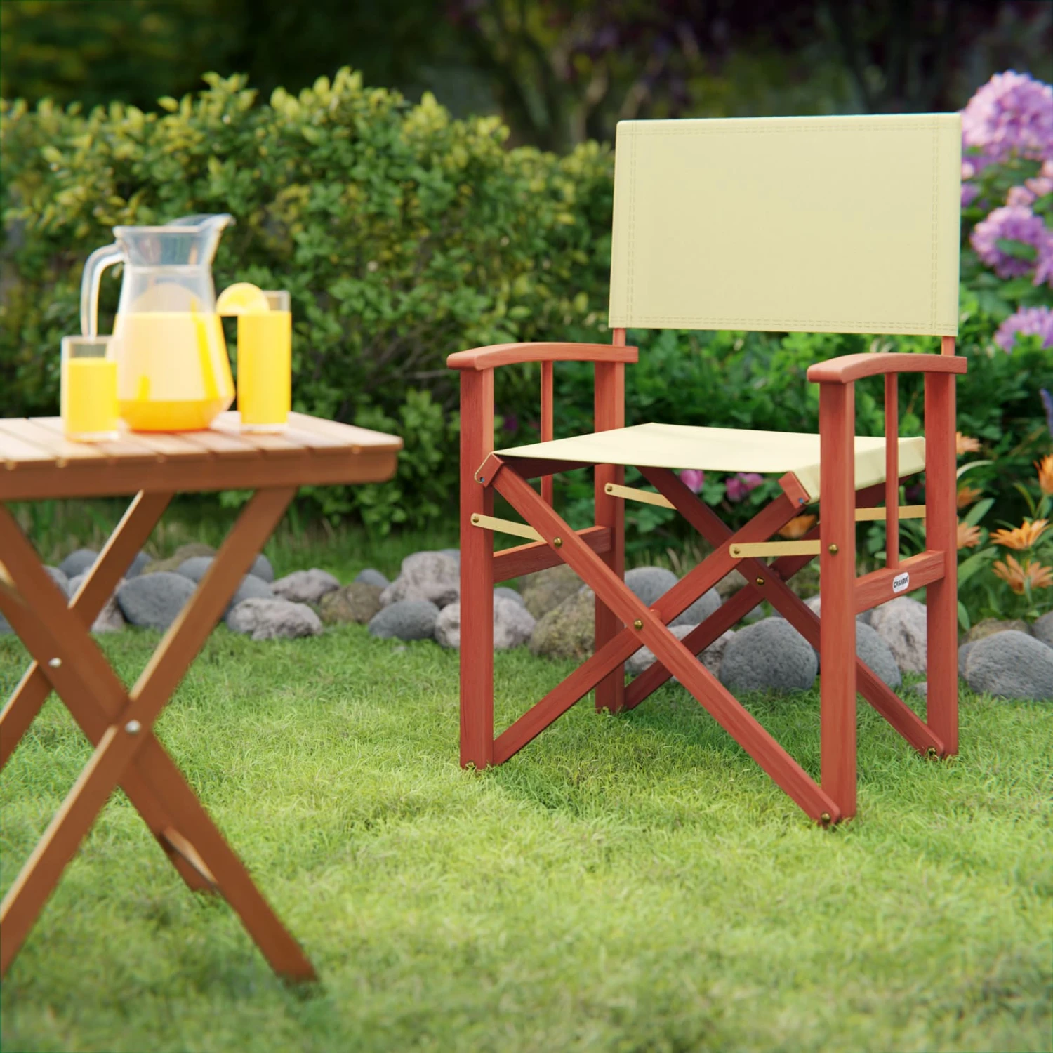 Regiestuhl Cannes Creme Eukalyptus FSC®-zertifiziert 2 Regiestuhl Cannes Creme Eukalyptus FSC®-zertifiziert – Bild 2