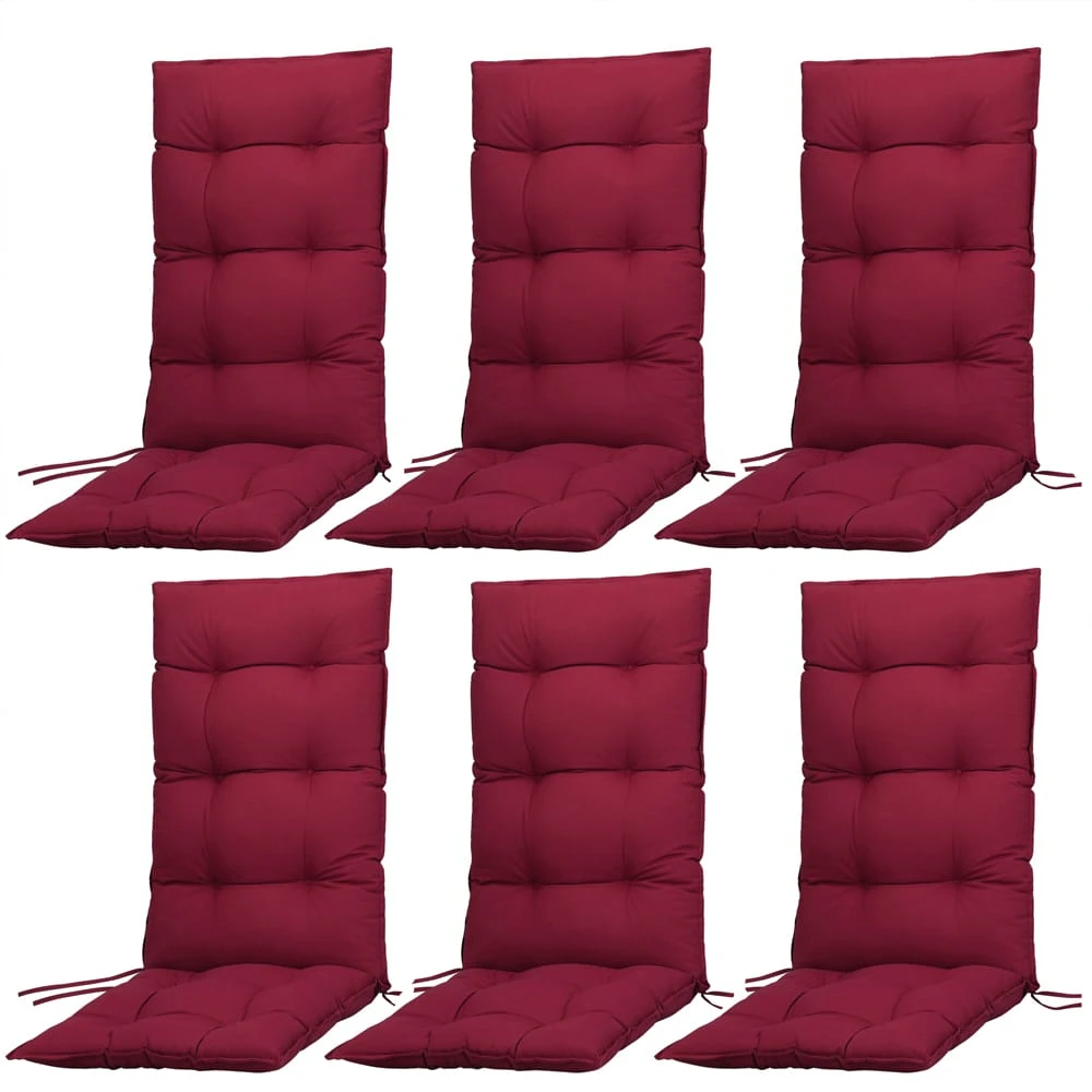 Sitzkissen 6er-Set Cozy Vanamo Rot 129x53x10cm 9 Sitzkissen 6er-Set Cozy Vanamo Rot 129x53x10cm – Bild 9