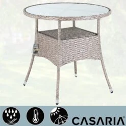 Polyrattan Tisch Creme Ø80cm -GartenMeister Verkäufe a89a36e0ad11d34eff4ea49296043584 de 108000d 9 1