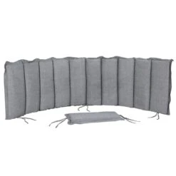 Auflage Saunaliege Grau Meliert 183x56x7cm