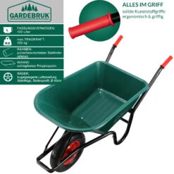 Schubkarre Kunststoff 100l Luftbereifung ø40cm 12 Schubkarre Kunststoff 100l Luftbereifung ø40cm -GartenMeister Verkäufe a9bc3eebc2a221d4bf969d976d7249c2 de 108753d 29 1