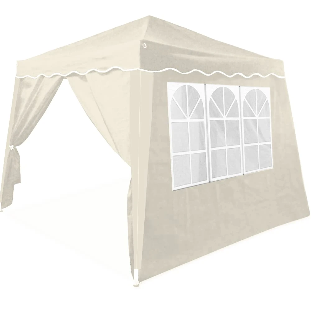 Faltpavillon Capri Beige 3x3m Inkl. 4 Seitenwände 1 Faltpavillon Capri Beige 3x3m Inkl. 4 Seitenwände