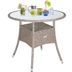 Polyrattan Tisch Creme Ø80cm -GartenMeister Verkäufe ae9971eb021c8ea459f8d80080dff3f0 de 108000g1 1