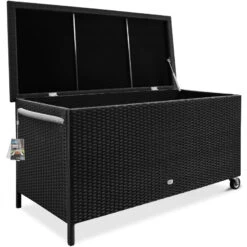Polyrattan-Auflagenbox Schwarz 117,5x55x64,5cm Mit Rollen -GartenMeister Verkäufe af8e6d0e8a06a0cb1b38c1a62a3f07fd a de 102171g 1