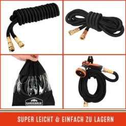 Gartenschlauch Schwarz 15m Flexibel -GartenMeister Verkäufe affad216249454ac9b04ec7621e0dddf de 109316d 5 1 1 2