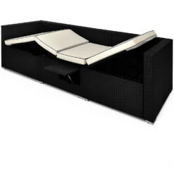 Polyrattan-Bank Schwarz/Creme 230x70x70cm Verstellbar -GartenMeister Verkäufe b3dd4e0b535a2da9865b7b72c4cb98e9 de 991029d 3 1