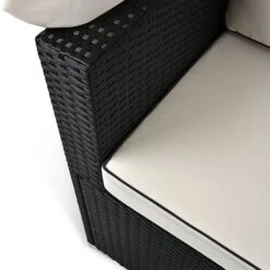 Polyrattan-Bank Schwarz/Creme 210x70x70cm + Sonnendach -GartenMeister Verkäufe b3e7beeffd884481462523545c514bd4 de 991028d 4 1