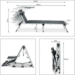 Sonnenliege Bari Grau 210x60x81cm -GartenMeister Verkäufe b3eb636ac21cd377470c5330fbfb5d07 de 108507d 3