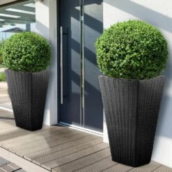Blumentopf Anthrazit Polyrattan-Optik 70x40x40cm -GartenMeister Verkäufe b5b2d857a74308c08ee97203d5be7cce a de 880426g1