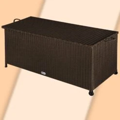 Polyrattan Auflagenbox Braun 122x56x61cm Rollen -GartenMeister Verkäufe b5b36685be5c87681e23c1e529b18fcb de 103761d 2