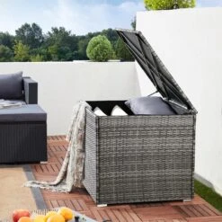 Polyrattan Auflagenbox Grau 75x75x70cm -GartenMeister Verkäufe b68321fa425d036f99a6b56bb9f65eca de 109153d 8 1
