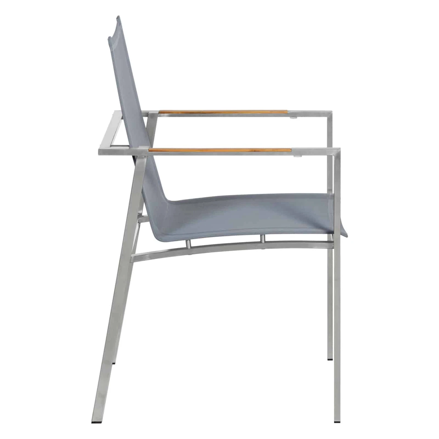 Gartenstuhl Monza 4er-Set Grau Stapelbar 9 Gartenstuhl Monza 4er-Set Grau Stapelbar – Bild 9