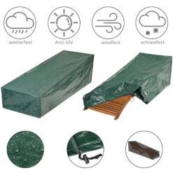 Abdeckung Sonnenliege Grün 197x66x32/60cm -GartenMeister Verkäufe bc0eb57699418f1fe59936afd7daffe1 a de 108867g 1