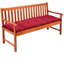 Bankauflage Dunkelrot 145x45x8cm