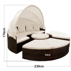 Polyrattan Sonneninsel Braun/Creme Ø230cm -GartenMeister Verkäufe bdb28da4de7b27985ab22641240fbf96 de 101944d 7 1 1