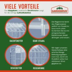 Alu Gewächshaus 380x190x195cm Mit Fundament -GartenMeister Verkäufe be2e28d36c471eaf3be7c80a535806d7 05 990206 on dts web low de 1