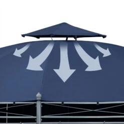 Pavillon Toscana Blau Ø3,5m UV-Schutz 50+ -GartenMeister Verkäufe c010ed819a8488e8d95aeb5ee665f113 de 994676d 4 1