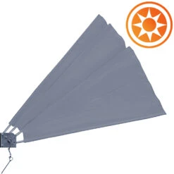 Balkonfächer Anthrazit 140x140cm Klappbar -GartenMeister Verkäufe c0f6af936fdc7e69f446da5580550ecd de 104406d 1 1