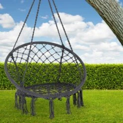 Hängesessel Grau Ø61cm Rund Mit Fransen -GartenMeister Verkäufe c129e786447b03c4bc74af9d882f0207 de 107497d 5 1