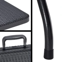 Gartentisch Schwarz Rattan-Look 180x75x73cm Klappbar -GartenMeister Verkäufe c254dba191390f4886f0653b11e24145 de 107144d 7 1