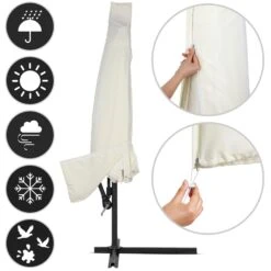 Ampelschirm Creme Alu Ø300cm Inkl. Abdeckung -GartenMeister Verkäufe c2755b636ab97b7d6ff6af32925cde1e 03 996250 on fs m web low de 1