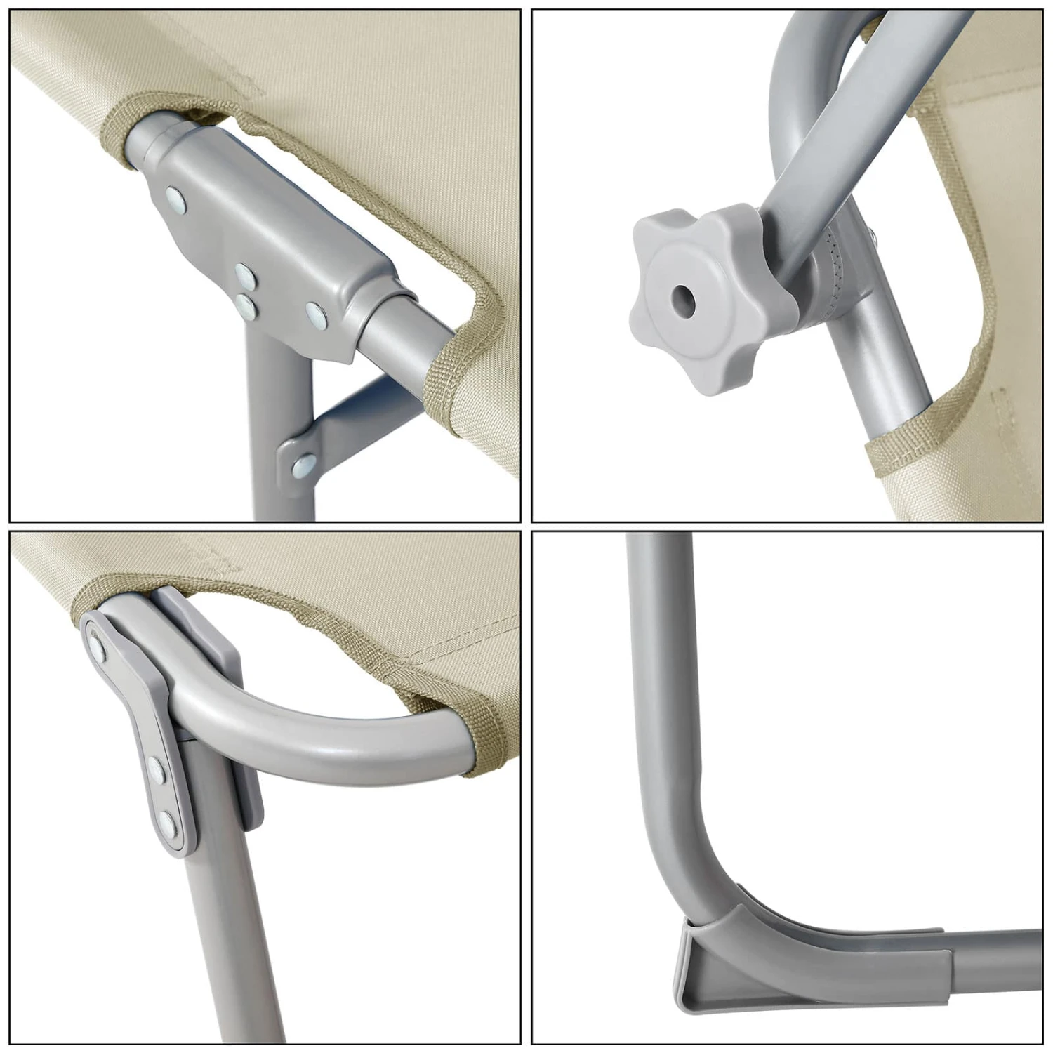 Sonnenliege Hawaii Beige Alu 195x60x30cm 7 Sonnenliege Hawaii Beige Alu 195x60x30cm – Bild 7