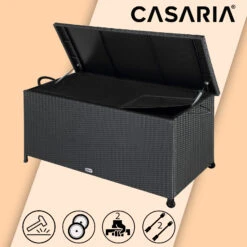 Polyrattan Auflagenbox Schwarz 122x56x61cm Griffe -GartenMeister Verkäufe c342b3a18c604f17785b62389ffc68a2 de 102318d 20