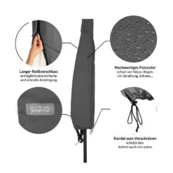Abdeckung Ampelschirm Anthrazit 3,5m Reißverschluss 17 Abdeckung Ampelschirm Anthrazit 3,5m Reißverschluss -GartenMeister Verkäufe c6006cc4871fbf0b39a5b87637540afa de 102714d 2 1