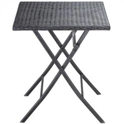 Polyrattan Klapptisch Rom Schwarz 73x63x63cm -GartenMeister Verkäufe c60486baa3c83836761713214d55d7ae de 108667d 1 1