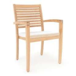 Sitzkissen Toscana Weiß 60x60x7cm