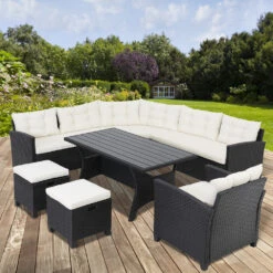 Polyrattan Ecklounge Schwarz/Creme Inkl. Kissen -GartenMeister Verkäufe c74b2c2ba8325bf9af6997f4f6eb1901 de 994857d 14 1