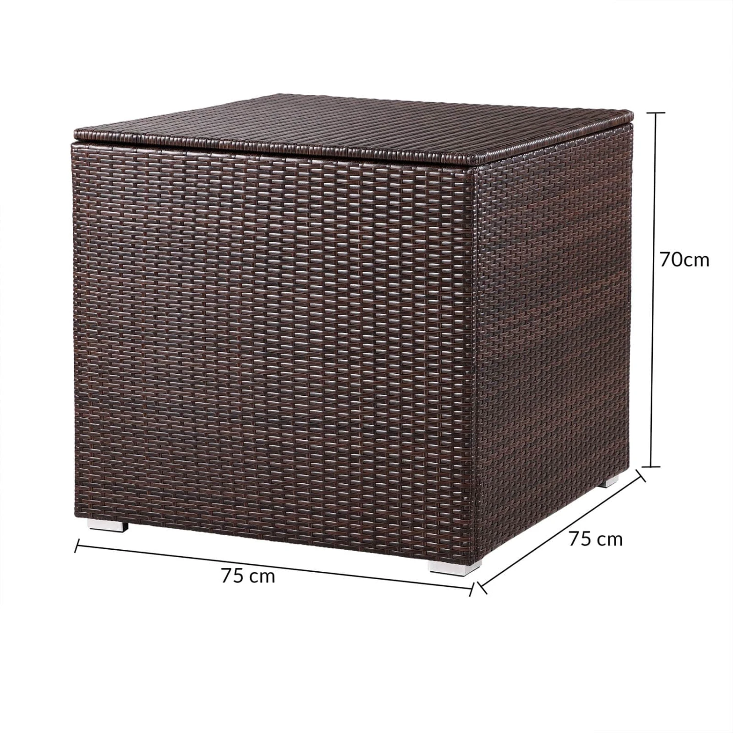 Polyrattan Auflagenbox Braun 318L 9 Polyrattan Auflagenbox Braun 318L – Bild 9