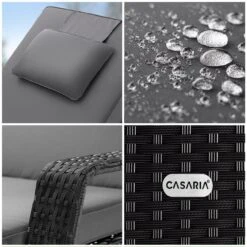 Polyrattan Sonnenliege Schwarz/Anthrazit 193x90x43cm -GartenMeister Verkäufe c8459033f7c12b22e1c6b90adda77ccb de 995628d 04 1