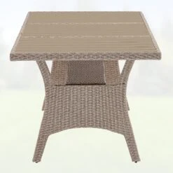 Polyrattan Gartentisch Takeo Creme 190x90x75cm WPC -GartenMeister Verkäufe c866778c8bdc2081a7cab5dba91c745c de 995690d 21 3