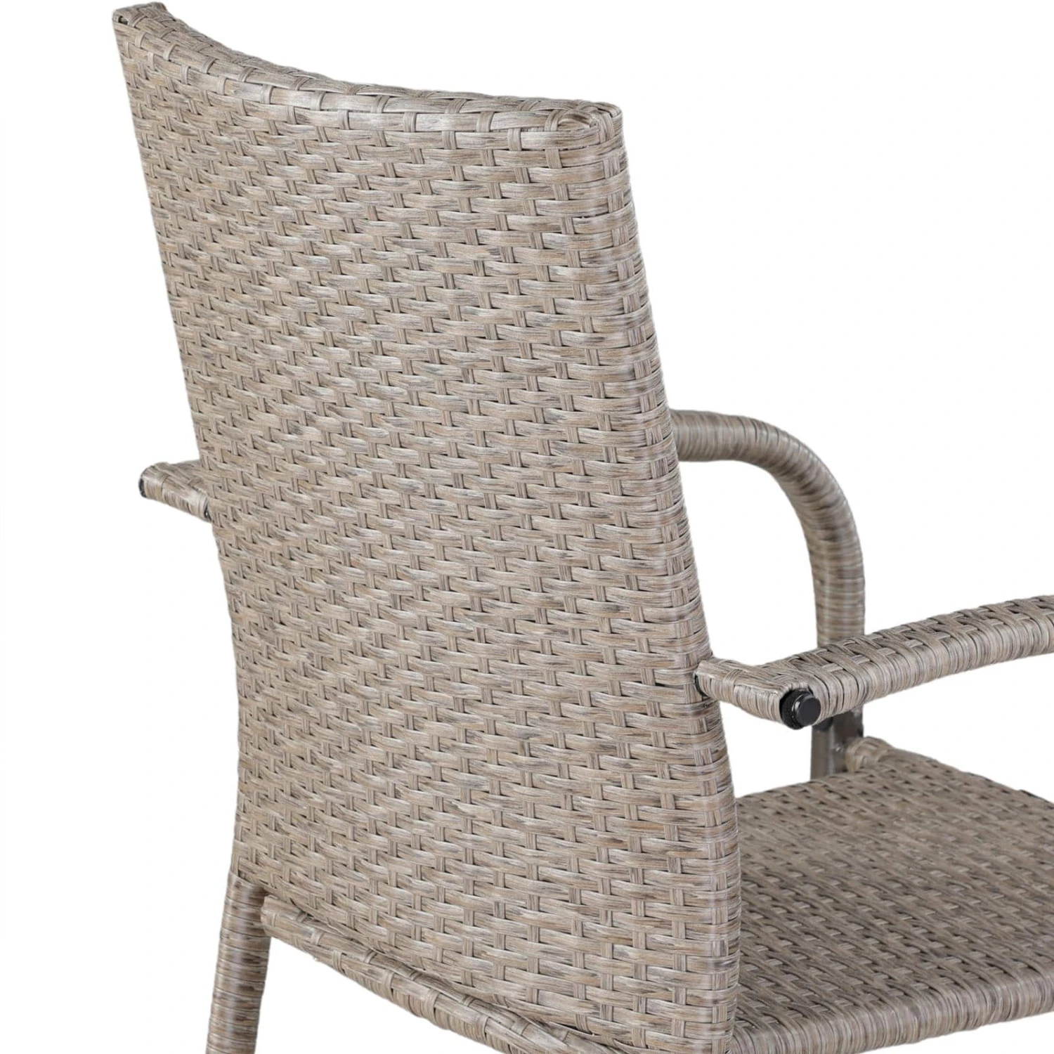 Polyrattan Stapelstuhl Comfort 4er-Set Creme 7 Polyrattan Stapelstuhl Comfort 4er-Set Creme – Bild 7