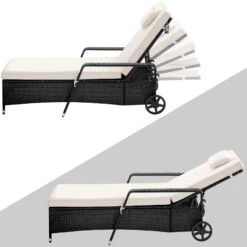 Polyrattan Sonnenliege Schwarz/Creme 193x90x43cm 16 Polyrattan Sonnenliege Schwarz/Creme 193x90x43cm -GartenMeister Verkäufe cab6eca26d791f8033b3a43ae029dd1f de 995627d 02 1