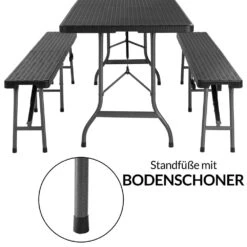 Bierzeltgarnitur Malmö 3-tlg. Schwarz -GartenMeister Verkäufe cc60786741bf5d4c9b174375e9d17179 de 994578d 5 1