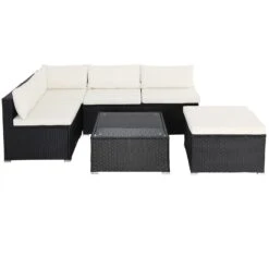 Polyrattan Ecklounge Schwarz/Creme Dicke Rückenpolster -GartenMeister Verkäufe ce3a535f26535ee9eb5cd4a5c89faa95 de 995176d 1 1