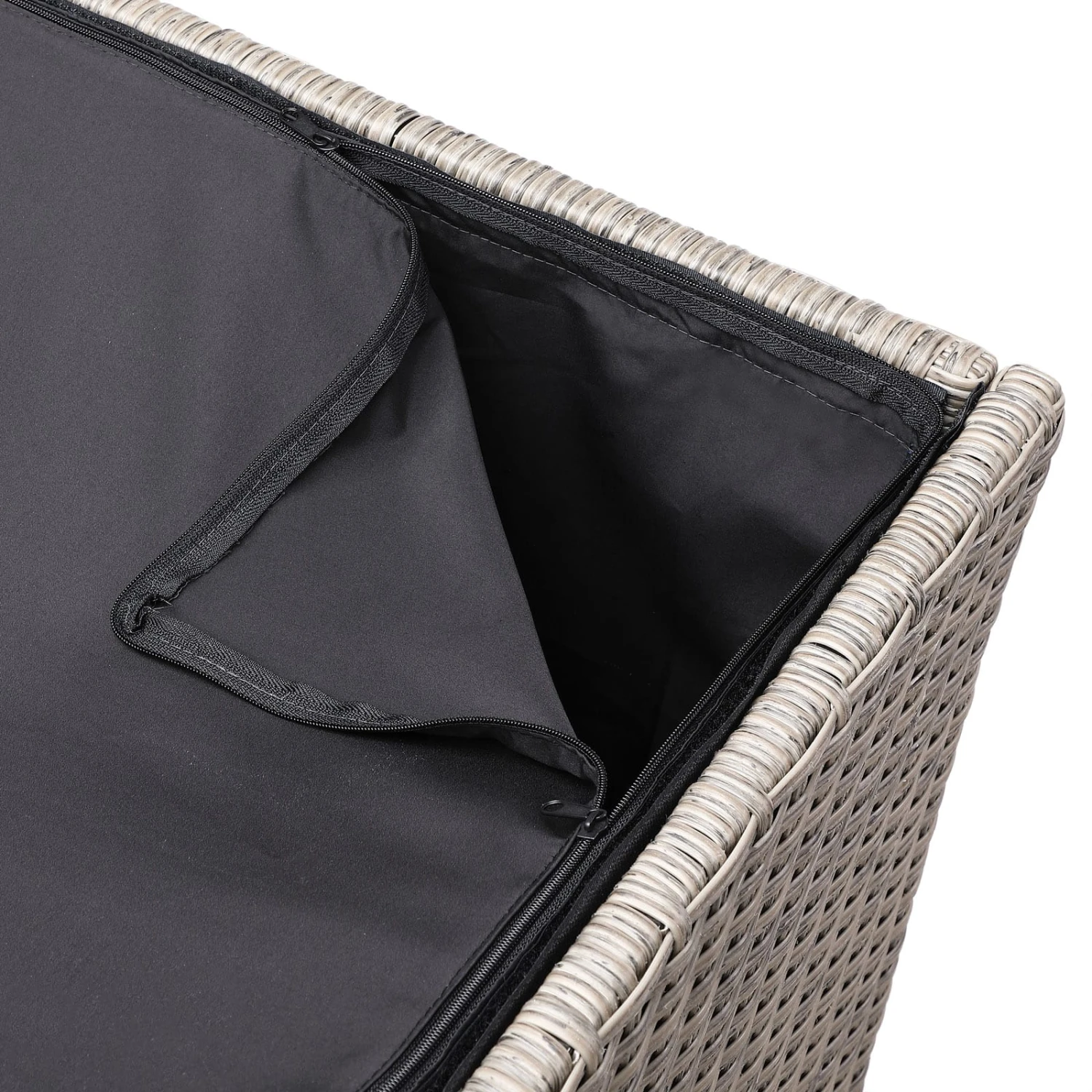 Polyrattan Auflagenbox Creme 318L 4 Polyrattan Auflagenbox Creme 318L – Bild 4