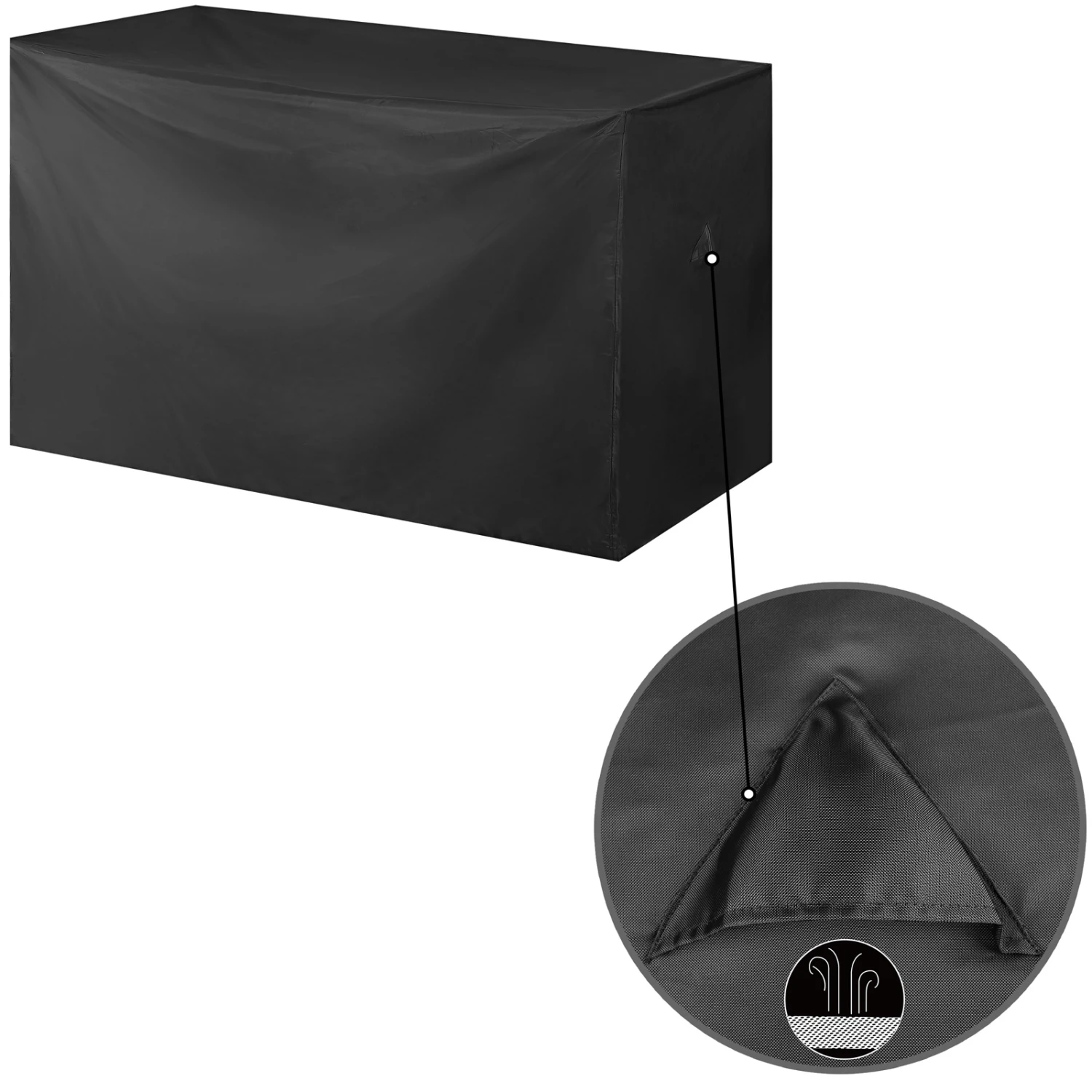 Abdeckplane Bierzeltgarnitur Anthrazit 180x82x135cm 8 Abdeckplane Bierzeltgarnitur Anthrazit 180x82x135cm – Bild 8