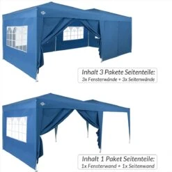Seitenwände Faltpavillon 2er-Set Blau 3x2m -GartenMeister Verkäufe d1575166cf858e871bc4e87315bb4412 de 107101d 5