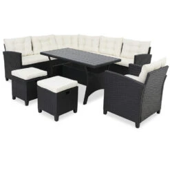 Polyrattan Ecklounge Schwarz/Creme Inkl. Kissen -GartenMeister Verkäufe d1efe771d5f0156d0fd96d3281e489ff de 993346d 4 1