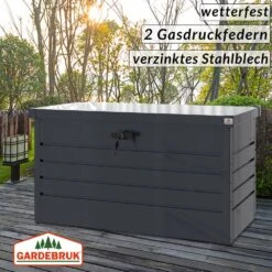 Abschließbare Auflagenbox Anthrazit 360L Metall -GartenMeister Verkäufe d23dff2c08961065bd0cf76551f1b549 de 108138d 11