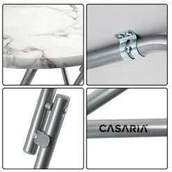 Stehtisch 2er-Set Weiß Marmoroptik Ø60cm Klappbar -GartenMeister Verkäufe d330a0b48bba8de43670e9d4400f902e de 107835d 8 1